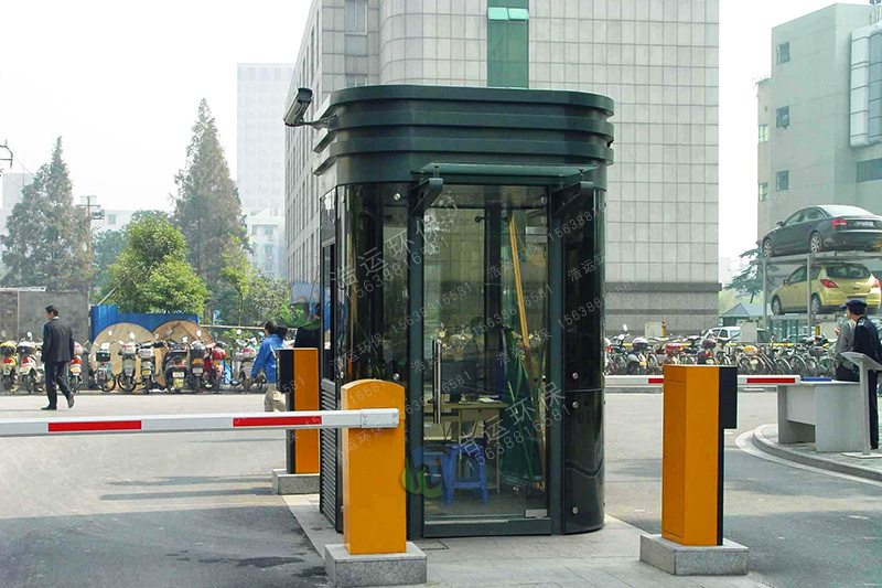 鋼結構氟碳噴漆停車場收費崗亭